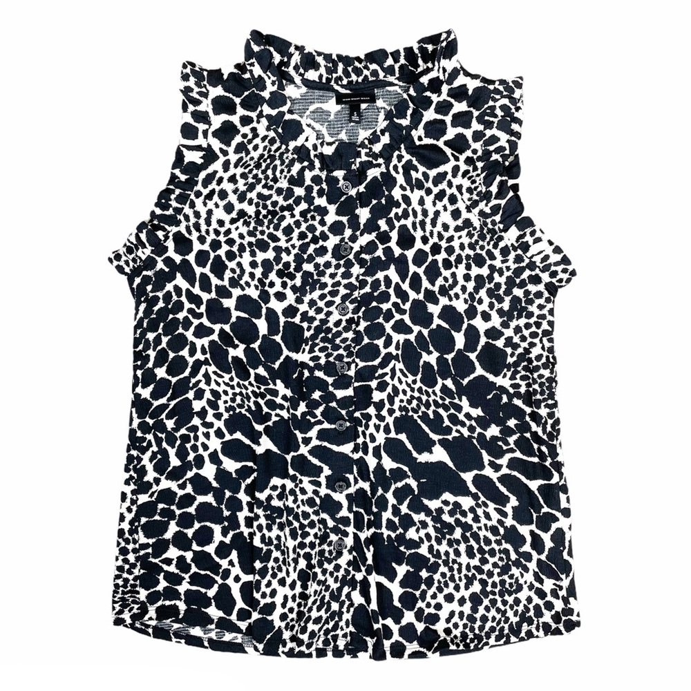 Who What Wear Animal Print Sleeveless Top